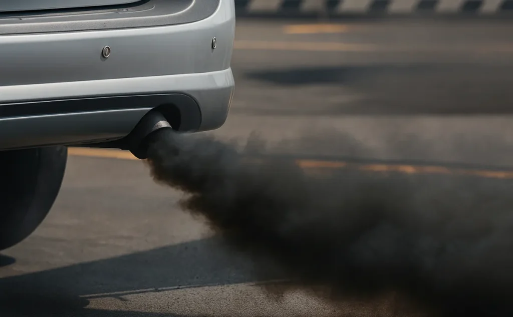 Color del humo del escape en motores a gasolina