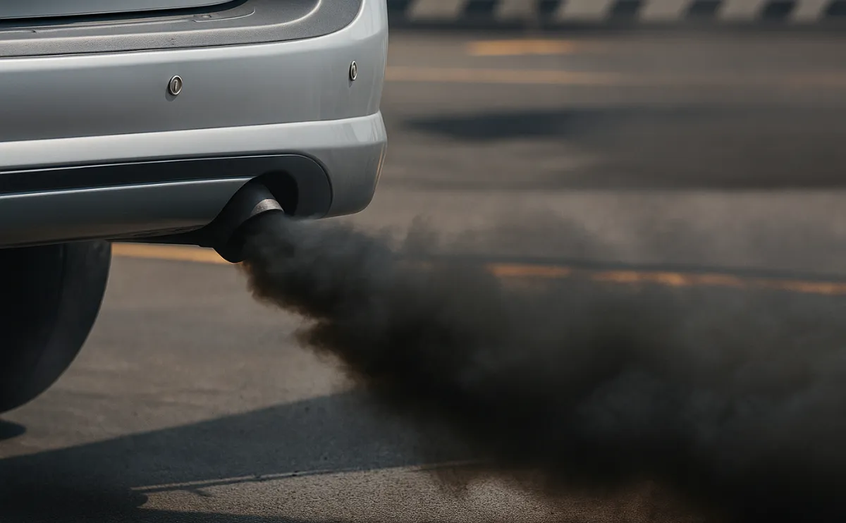 Color del humo del escape en motores a gasolina