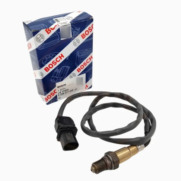 "Sensor de oxígeno (O2) original Bosch 0258017025 - Compatible con Honda Civic/Accord 2.4L y Toyota Corolla 1.8L - Conexión de 4 cables"