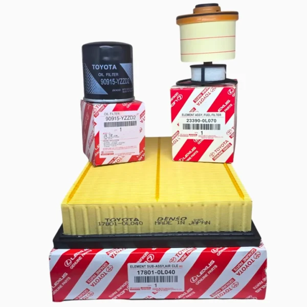 Kit de filtros original Toyota para Hilux y SW4.