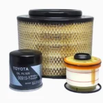 Kit de filtros original Toyota para Hilux y SW4 (2005–2015).