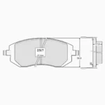 Pastillas de freno cerámicas Fritec 7830-D929 para Subaru Impreza.