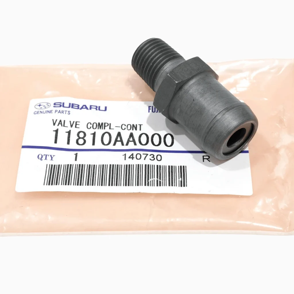Válvula PCV Subaru 11810-AA000 original para motores Subaru.