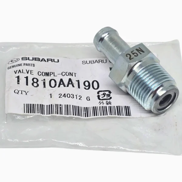 Repuesto original Subaru 11810-AA190 para ventilación del cárter.