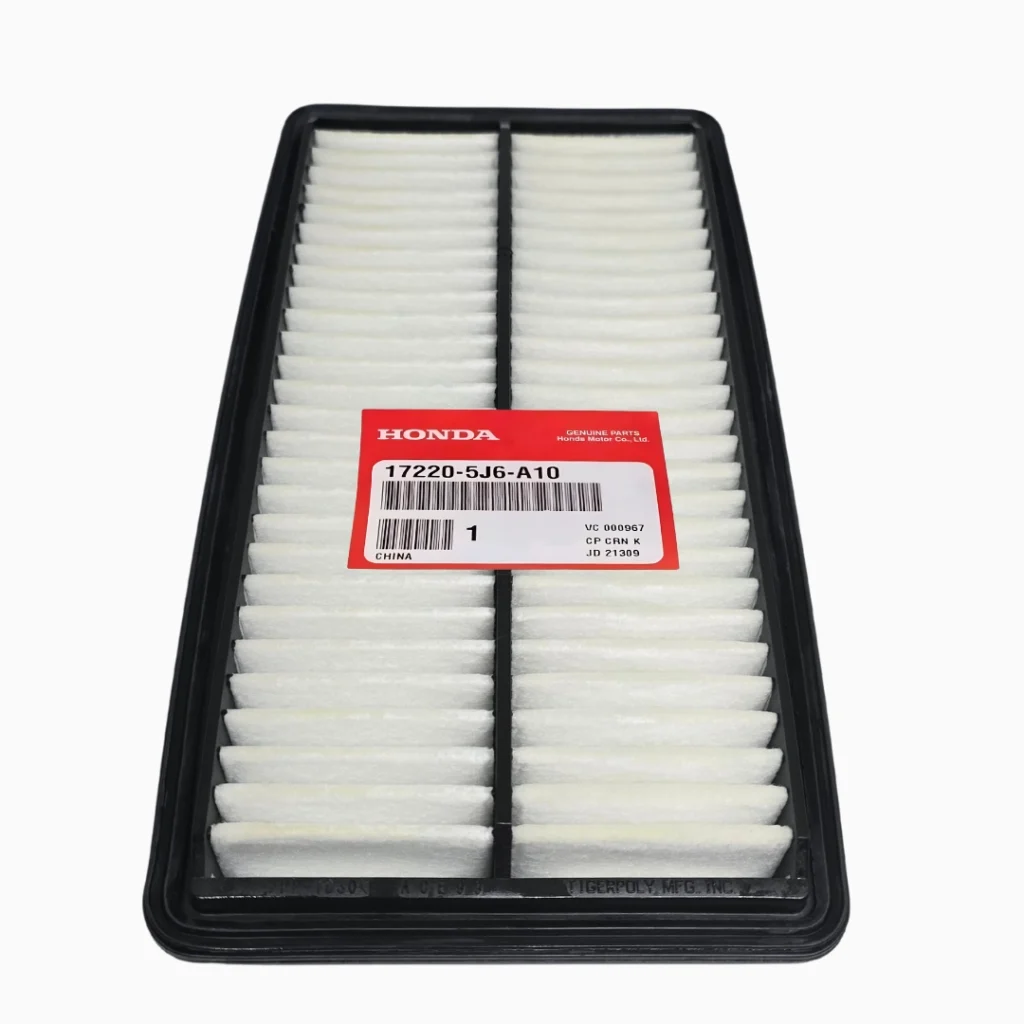 Filtro de aire Honda 17220‑5J6‑A10 original.