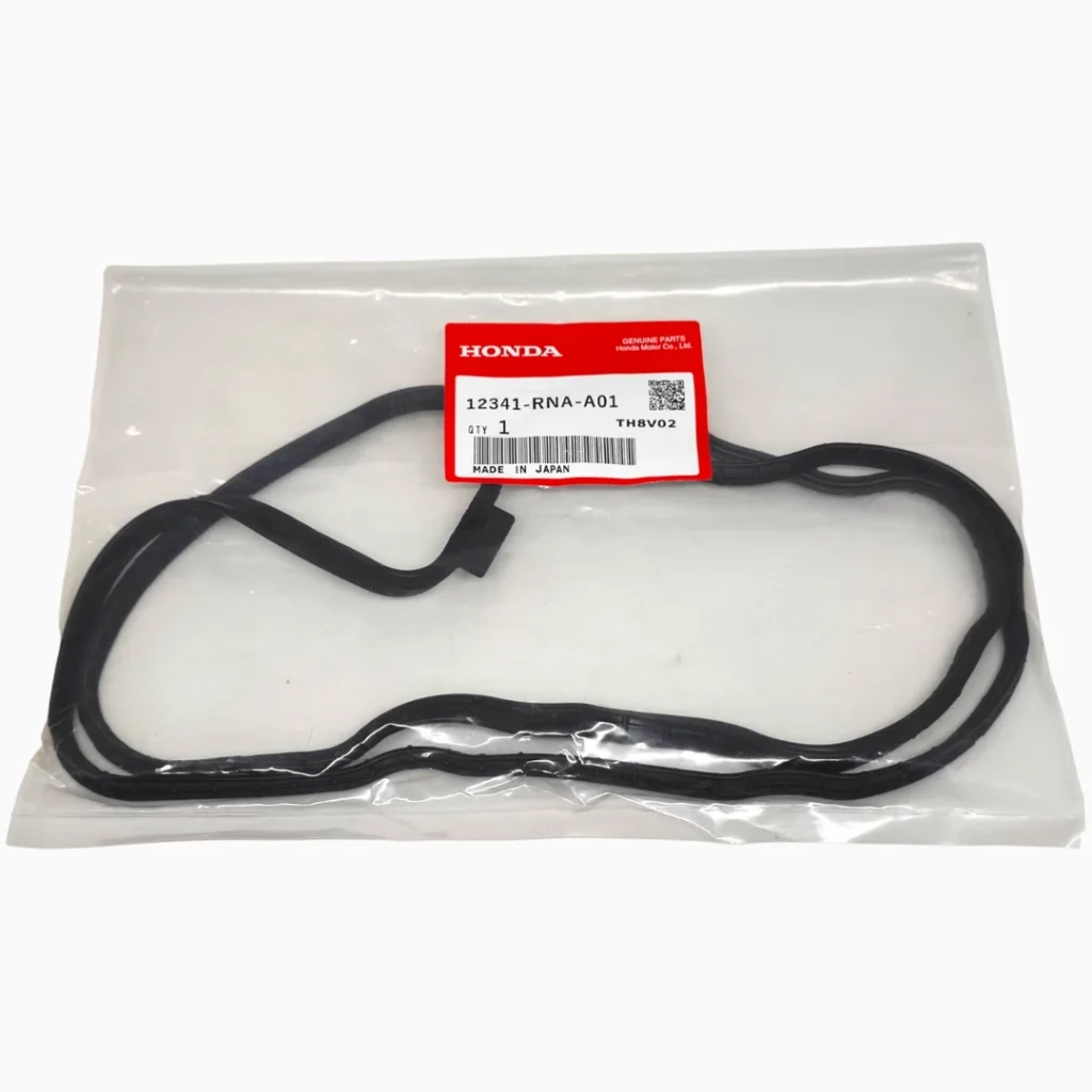 Empaquetadura de tapa de válvula Honda 12341‑RNA‑A01 original.