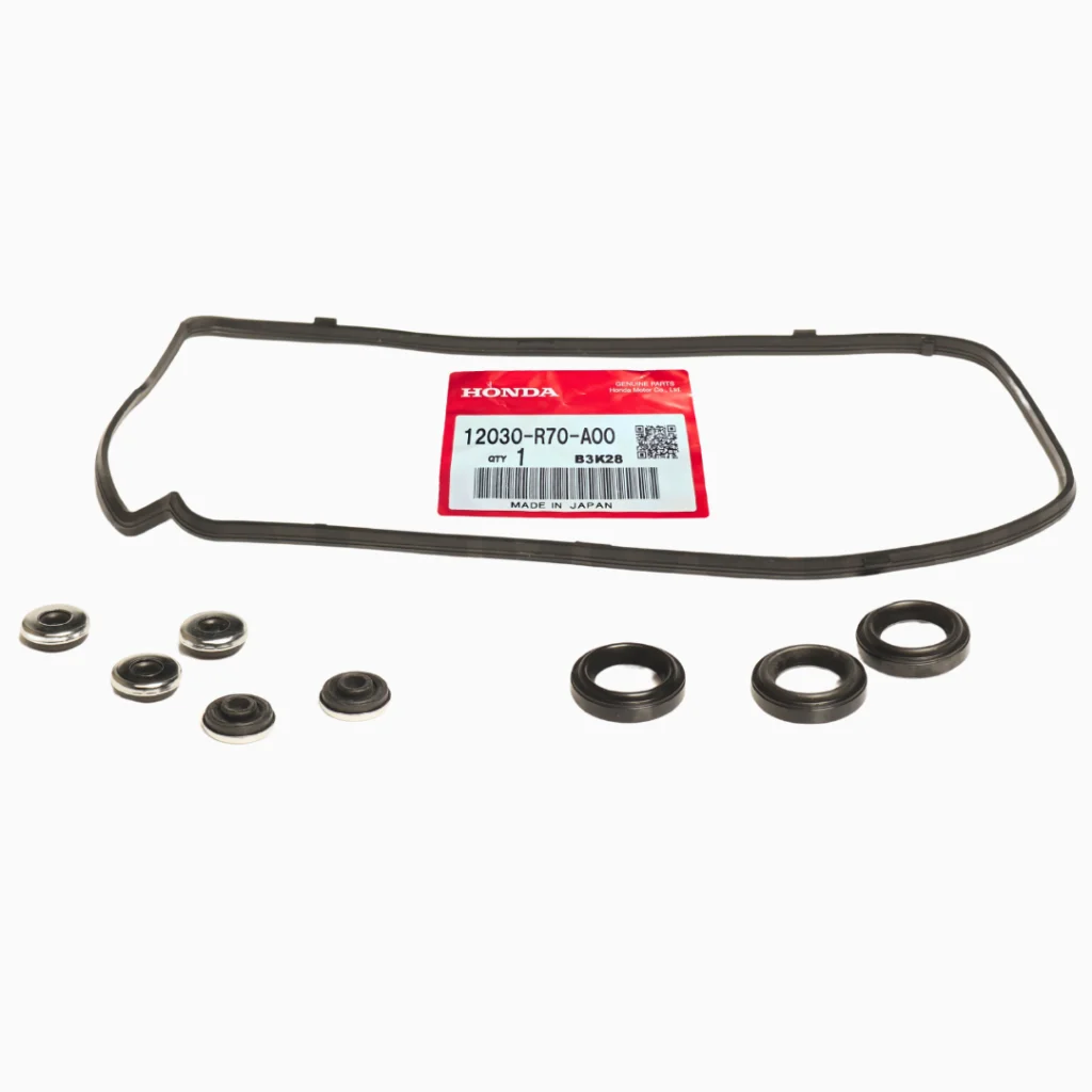 Empaquetadura tapa válvula Honda 12030‑R70‑A00 original.