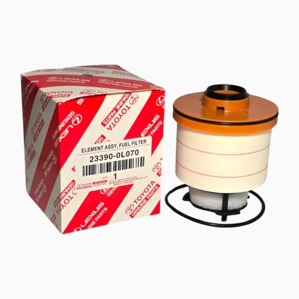 Filtro de diésel Toyota 23390‑0L070 original.